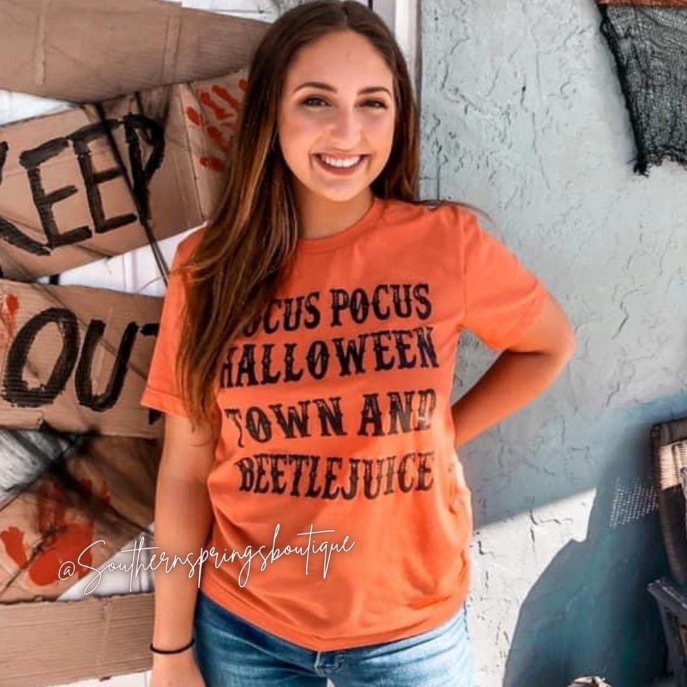 Hello Halloween! All of your favs in one Tee!